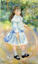 Ренуар Девочка с обручем 1885г